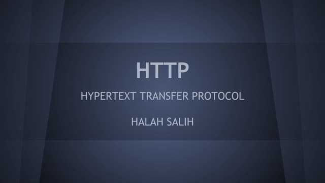 HTTP Definition and Basics.