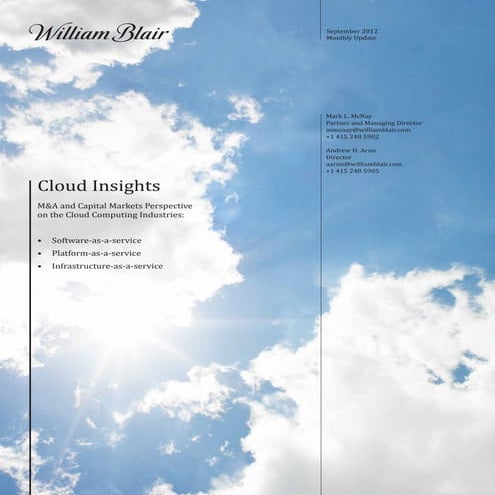 Cloud Insights 2012