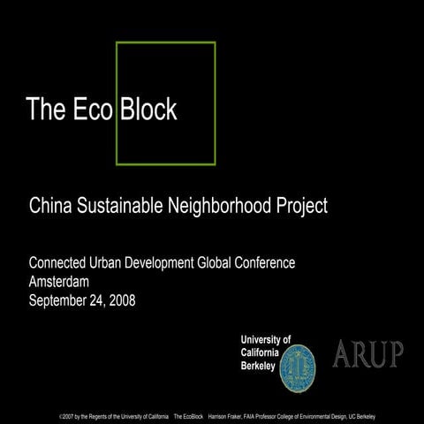 China Sustainable Neighborhood Project