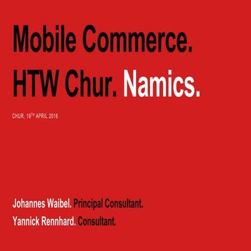 2016 - M-Commerce is dead - long live M-Commerce!