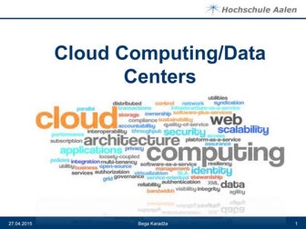 Cloud Computing and Data Centers