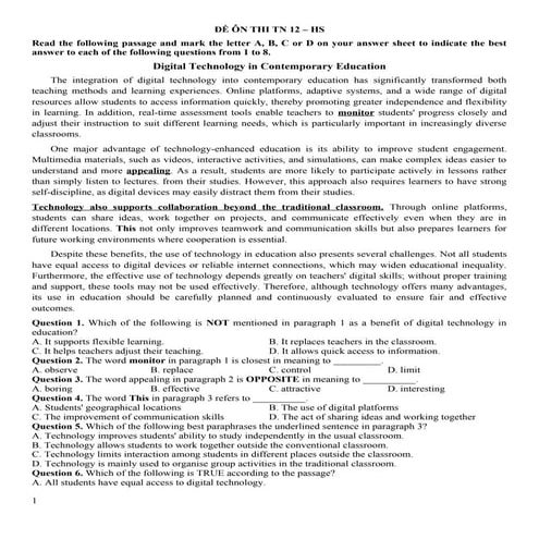 FS English Level 2 - July 1, 2023 (Reading: Organisational features). | PDF