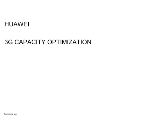 Huawei 3 g_capacity_optimization