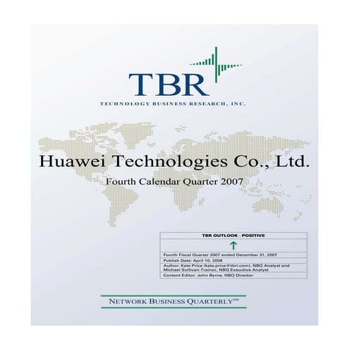 Huawei Analyst 4Q07(TBR)