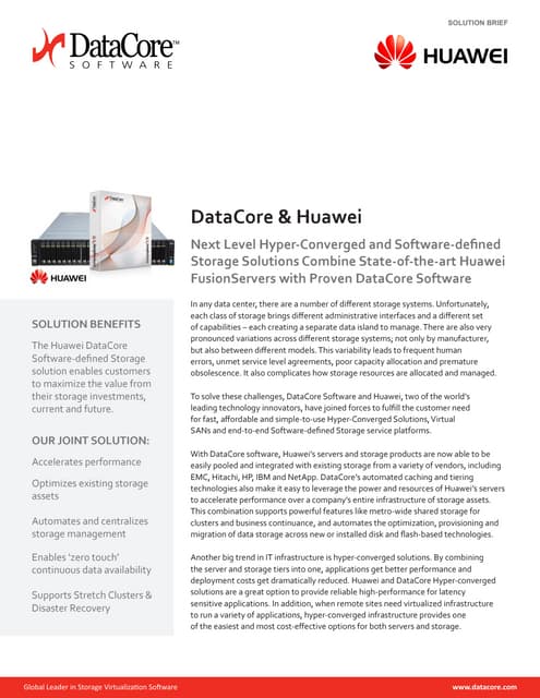 Huawei and DataCore