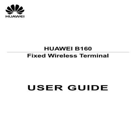 Huawei b160 user_manual(v100_r001_01,en,general_version)