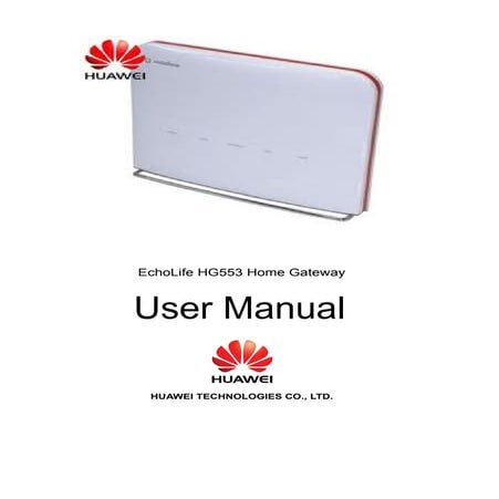 Huawei hg553   english manual