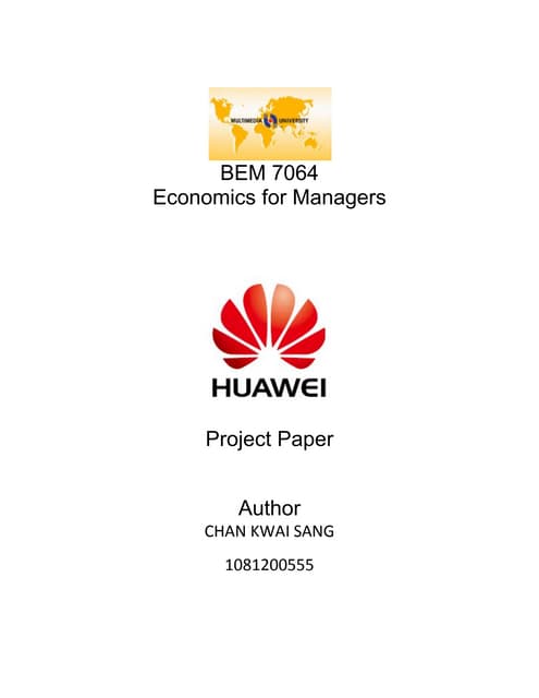Hua wei market position analysis