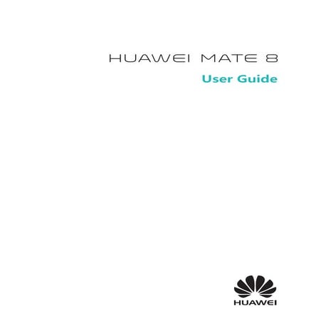 HUAWEI Mate 8 Manual / User Guide