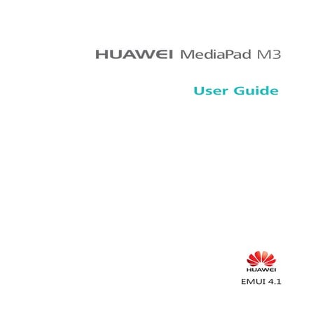 HUAWEI MediaPad M3 8.0 Manual/User Guide