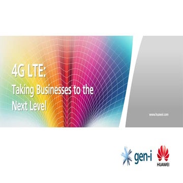 4G LTE Network – an update from Huawei