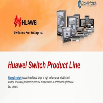 Huawei Switch 24 port and 8  | Cloud Infotech