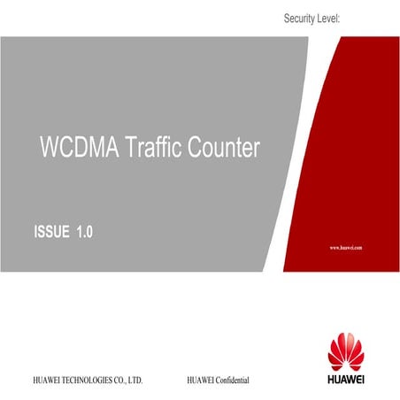 Huawei wcdma traffic counter