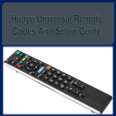 Huayu universal remote codes and setup guide