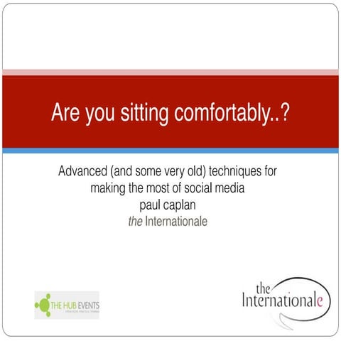 Social Media : the library, the broadcast and the party