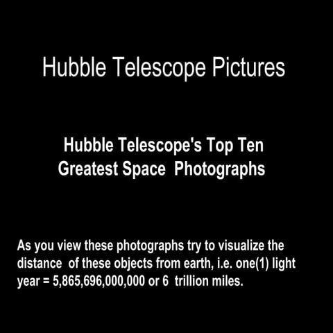 Hubble Telescope Pictures | PPT