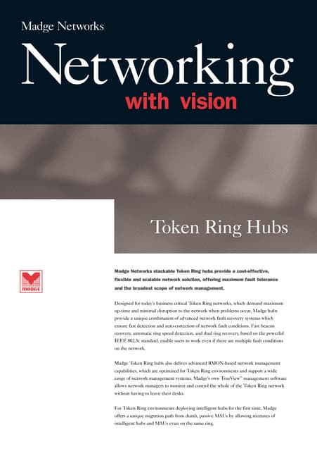 Token Ring Hubs from Madge Networks