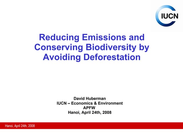 Climate change & REDD