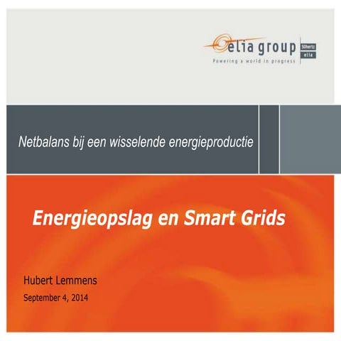 Hubert lemmens  |  Netbalans bij een wisselende energieproductie