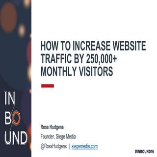 How to Increase Website Traffic by ...