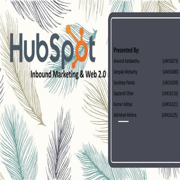 Case Analysis - HubSpot: Inbound Marketing and Web 2.0 