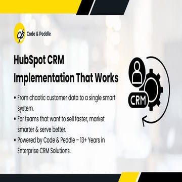 HubSpot CRM Implementation That Works 