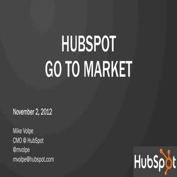HubSpot go-to-market strategy