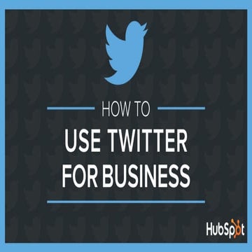 HubSpot "How to Use Twitter For Business pascal 