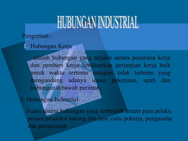 Hubungan industrial