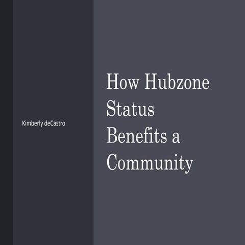 How Hubzone Status Benefits a Community