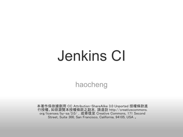 Jenkins CI