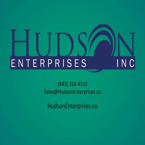 Hudson Enterprises, Inc. Marketing Budget PowerPoint 