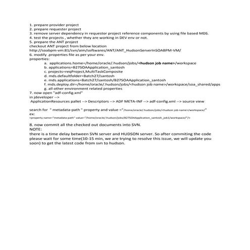 Hudson job configuration