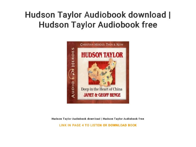Hudson Taylor Audiobook download Hudson Taylor Audiobook free