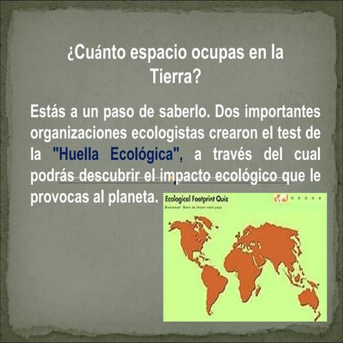 Huella ecologica | PPT