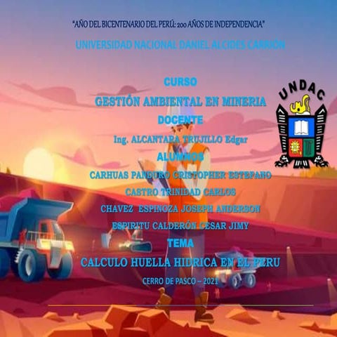 Huella hidrica del peru