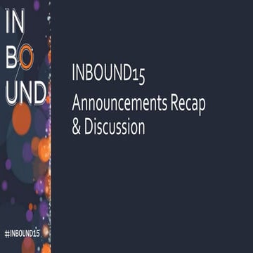 Hug october-inbound15-roundup