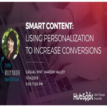 Smart Content: Using Personalization to Increase Conversions