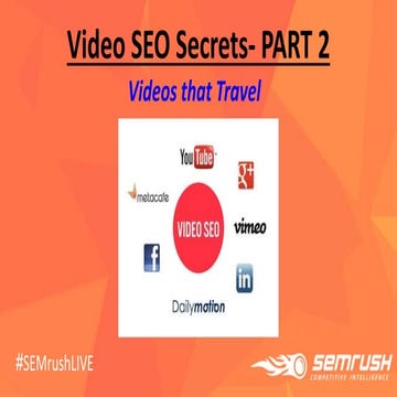 Video SEO Secrets - Part 2