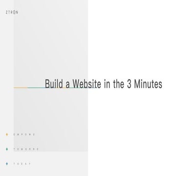 Build a Website in the 3 Minutes