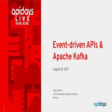 apidays LIVE Hong Kong 2021 - Event-driven APIs & Schema governance for Apach...