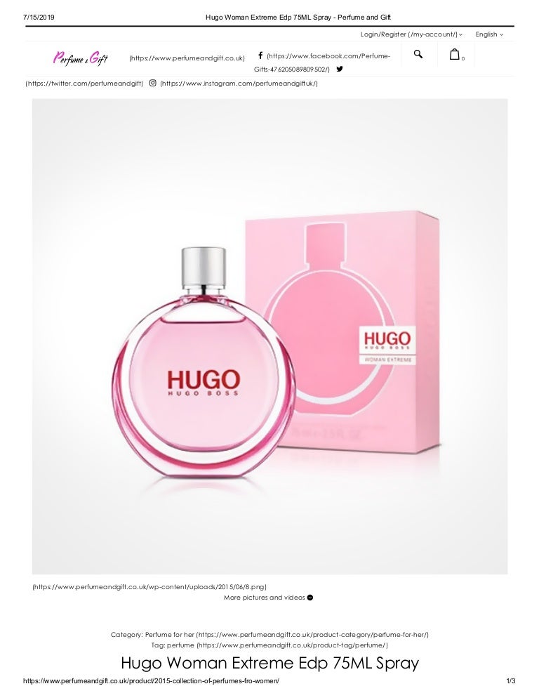 Hugo Boss - Hugo Woman Extreme - Eau De Perfume - 75ml » Unique Online Store