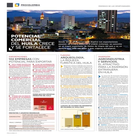 Cartilla complementaría Huila - ProColombia