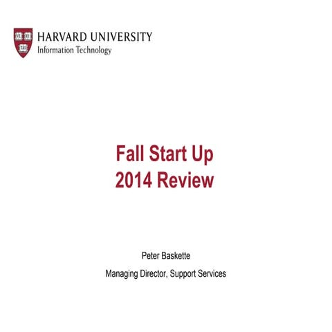 Huit fall startup 2014 review