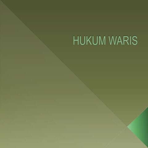 presentasi Hukum Waris dalam agama islam .ppt
