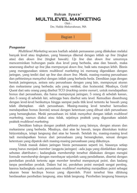 Hukum syara-mlm-bagian-1