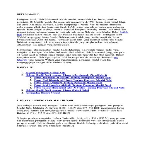 Hukum maulid