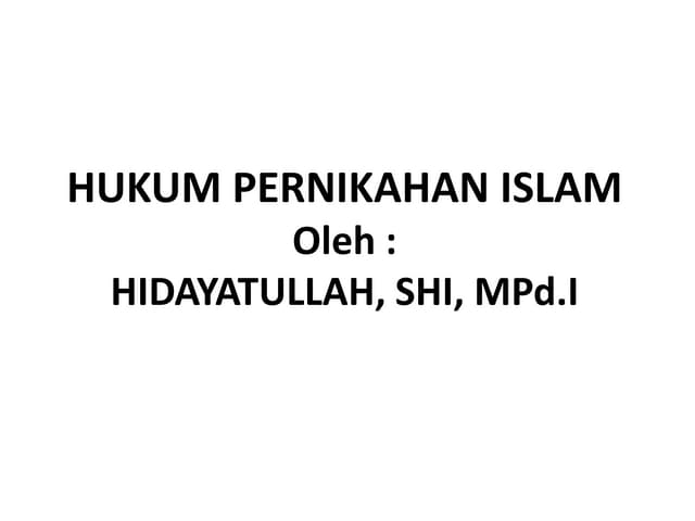 Hukum pernikahan