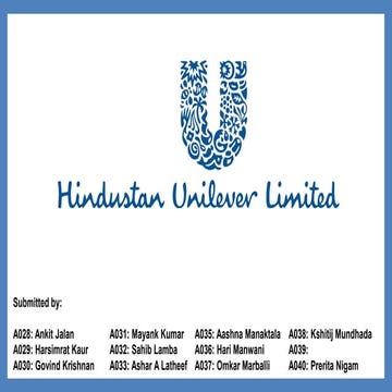 Hindustan Unilever Limited Strategy
