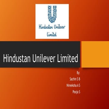 Hindustan Unilever Limited MIS SWOT